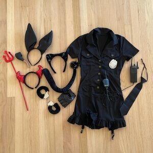 Women’s Halloween cop Costume bundle